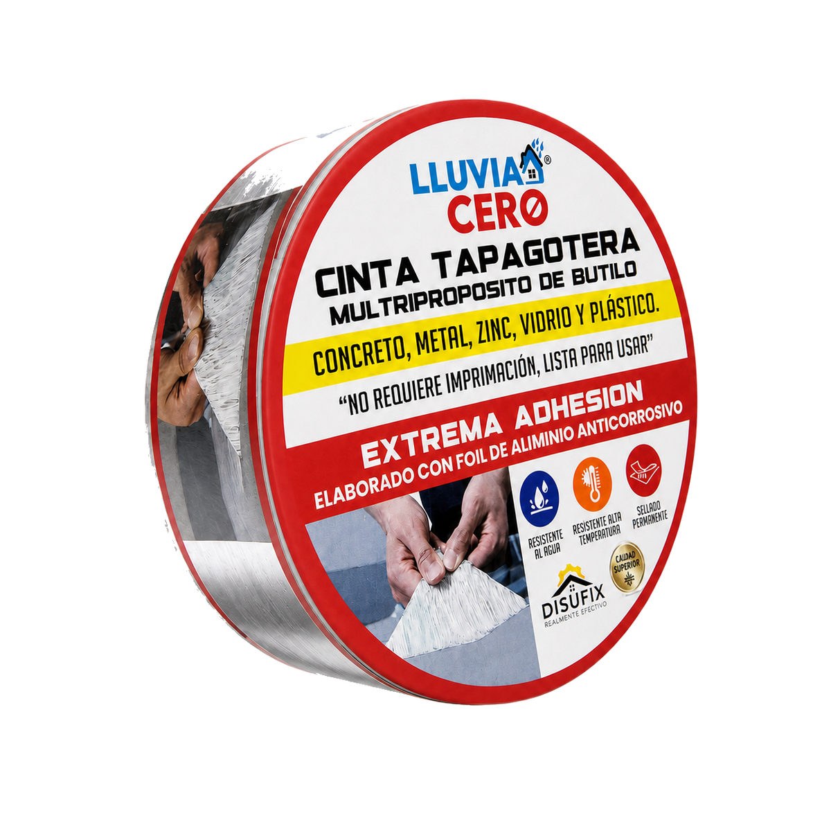 Cinta Tapagotera Lluvia Cero, rollo