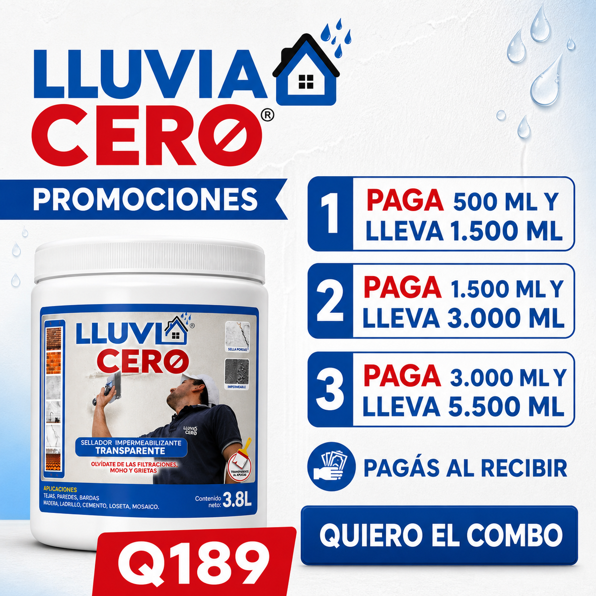 Impermeabilizante Lluvia Cero